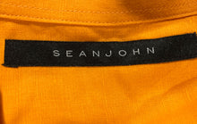 Load image into Gallery viewer, Sean John Mens Orange Spread Collar Short Sleeve Button-Up Shirt Size 3XL