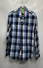 Load image into Gallery viewer, Hugo Boss Mens Blue Multicolor Plaid Long Sleeve Button-Up Shirt Size XXL