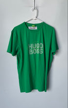 Load image into Gallery viewer, Hugo Boss Mens Green White Graphic Print Short Sleeve Pullover T-Shirt Size XL