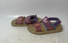 Load image into Gallery viewer, Zara Kids Multicolor Open Toe Hook & Loop Slingback Sandals Size EUR 33