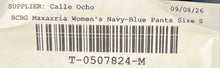 Load image into Gallery viewer, BCBGMaxazria Womens Navy Blue Pleated Wide-Leg Paperbag Pants Size Small