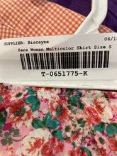 Load image into Gallery viewer, Zara Womens Multicolor Floral Ruffle Tiered Side Zip Mini Skirt Size Small