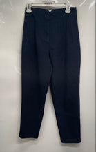 Load image into Gallery viewer, Zara Womens Blue Flat Front Pockets Straight Leg Trouser Pants Size Medium