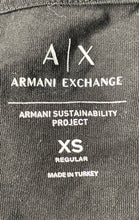 Load image into Gallery viewer, Armani Exchange Mens Black Long Sleeve Crew Neck Pullover T-Shirt Size XS