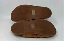 Load image into Gallery viewer, Crown Vintage Womens Drillis Brown Leather Slip-On Clog Slippers Size 7.5M