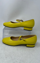 Load image into Gallery viewer, Clizia Womens Yellow Round Toe Block Mary Jane Ballet Flats Size 39