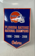 Load image into Gallery viewer, Blue Orange Florida Gators National Champions 1996*2006*2008 Decorative Tin Sign