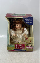 Load image into Gallery viewer, Classic Treasures Animated And Musical Porcelain Doll In Victorian Dress w/ Box