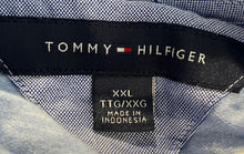 Load image into Gallery viewer, Tommy Hilfiger Womens Blue Short Sleeve Button Front Polo Shirt Size XXL