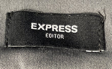 Load image into Gallery viewer, Express Womens Editor Gray Flat Front Slash Pocket Bootcut Leg Dress Pants Sz 6R