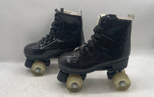 Load image into Gallery viewer, Xudrez Womens Black Glitter High-Top Quad Roller Skates Size 38