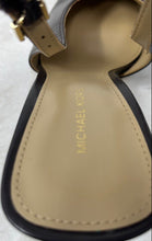 Load image into Gallery viewer, Michael Kors Womens Electra Dark Brown Leather Block Slingback Heels Size 5.5M