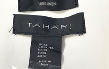 Load image into Gallery viewer, Tahari Womens White Linen Sleeveless Collared Blouse Top Size XL