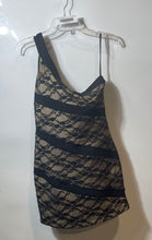 Load image into Gallery viewer, G By Guess Womens Black Sleeveless One-Shoulder Cocktail Bodycon Dress Size L