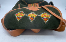 Load image into Gallery viewer, Unbranded Womens Green Brown Boho Chic Suede Adjustable Strap Backpack
