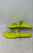 Load image into Gallery viewer, Rouge Womens Green Leather Open Toe Slip-On Flat Thong Sandals Size 7.5M