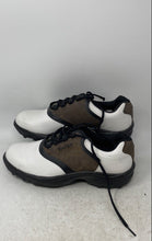 Load image into Gallery viewer, FootJoy Mens Greenjoys 45516 Brown White Leather Lace-Up Golf Shoes Size 9.5 M