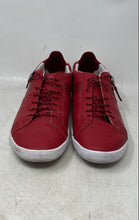 Load image into Gallery viewer, PLAE Unisex Mulberry Red White Low Top Lace-Up Sneaker Shoes Size M 10 W 11.5