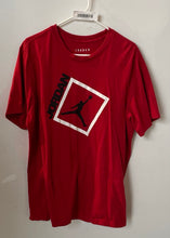 Load image into Gallery viewer, Air Jordan Mens Red Short Sleeve Crew Neck Pullover T-Shirt Size Large