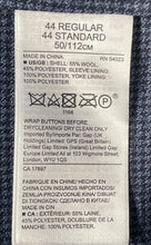 Load image into Gallery viewer, Banana Republic Mens Blue Houndstooth Print Notch Lapel Two-Button Blazer Sz 44R