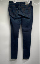 Load image into Gallery viewer, True Religion Womens Blue Medium Wash Stretch Denim Skinny Leg Jeans Size 26