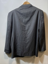 Load image into Gallery viewer, Authentic Ermenegildo Zegna Mens Gray Striped Print 2-Button Blazer Size EUR 46