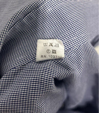 Load image into Gallery viewer, Authentic Armani Collezioni Mens Blue Printed Long Sleeves Dress Shirt Size 15