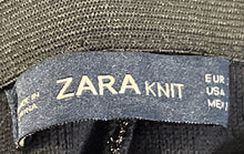 Load image into Gallery viewer, Zara Womens Black Glitter Knit High-Waist Ankle Leggings Pants Size Small