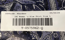 Load image into Gallery viewer, INC International Concepts Womens Multicolor Damask Print Button-Up Shirt Size L