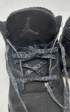 Load image into Gallery viewer, Authentic Nike Boys Air Jordan 3 Retro Black Sneaker Shoes Size 2Y Damaged