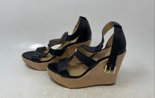Load image into Gallery viewer, Michael Kors Womens Finley Black Brown Espadrille Platform Sandals Size 8