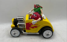 Load image into Gallery viewer, M&M's Red And Green Yellow Collectible M&M Hot-Rod Car Candy Dispenser