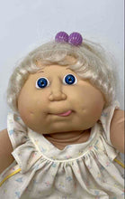 Load image into Gallery viewer, Cabbage Patch Kids Plush Blonde Hair Blue Eyes Floral Dress Toy Doll