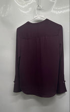 Load image into Gallery viewer, Calvin Klein Womens Purple Long Sleeve Henley Neck Blouse Top Size XS/TP