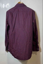 Load image into Gallery viewer, Authentic Carolina Herrera Mens Blue Red Geometric Print Dress Shirt Size 16