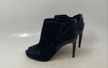 Load image into Gallery viewer, Ann Taylor Womens Velleta Black Calf Hair Leather Ankle Booties Size 8 1/2M