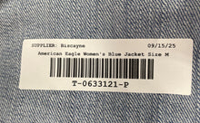 Load image into Gallery viewer, American Eagle Outfitters Womens Blue Denim Long Sleeve Short Jean Jacket Size M