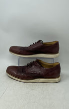 Load image into Gallery viewer, Cole Haan Mens Burgundy Leather Wingtip Lace-Up Oxford Shoes Size 11.5M