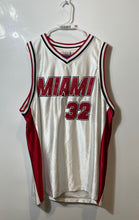 Load image into Gallery viewer, Athletic Series Mens White Miami Heat #32 Sleeveless V-Neck NBA Jersey Size XL