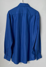 Load image into Gallery viewer, Nine West Mens Blue Classic Fit Long Sleeve Collared Dress Shirt Size Medium