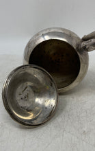 Load image into Gallery viewer, Vintage Silver-Tone Engraved Flatware Double Handle Footed Sugar Bowl With Lid