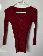 Load image into Gallery viewer, I.N.C International Concepts Womens Red Ribbed Knit Pullover Sweater Size XS