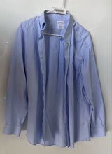 Load image into Gallery viewer, Brooks Brothers Mens Baby Blue Regent Fit Collared Dress Shirt Size 16-33