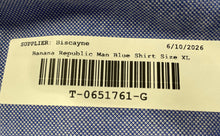 Load image into Gallery viewer, Banana Republic Mens Blue Cotton Long Sleeve Collared Button-Up Shirt Size XL