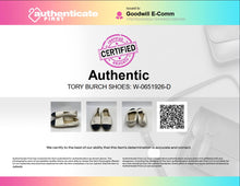 Load image into Gallery viewer, Authentic Tory Burch Womens White Black Slip-On Espadrille Flats Size 11M Worn