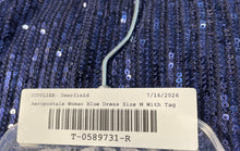 Load image into Gallery viewer, Aeropostale Womens Blue Sequin Adjustable Strap Mini Dress Size M With Tag