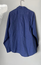 Load image into Gallery viewer, Tommy Hilfiger Mens Navy Blue Long Sleeve Regular Fit Dress Shirt Size L