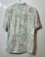 Load image into Gallery viewer, Zara Mens Multicolor Printed Short Sleeve Collared Button-Up Shirt Size Medium