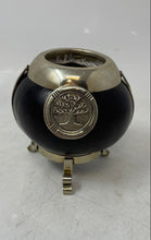 Load image into Gallery viewer, Rare Vintage Argentinean Silver-Tone Black Footed Yerba Mate Gourd Cup