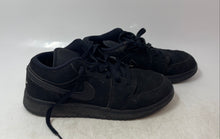 Load image into Gallery viewer, Nike Kids Air Jordan 1 Low Black Lace-Up Round Toe Sneaker Shoes Size 6.5Y